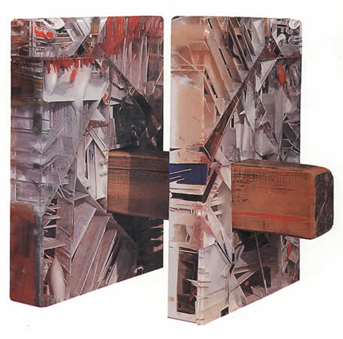 Dialogo de la madera y el Altuglass 40 x 30 x 33 cm 1988