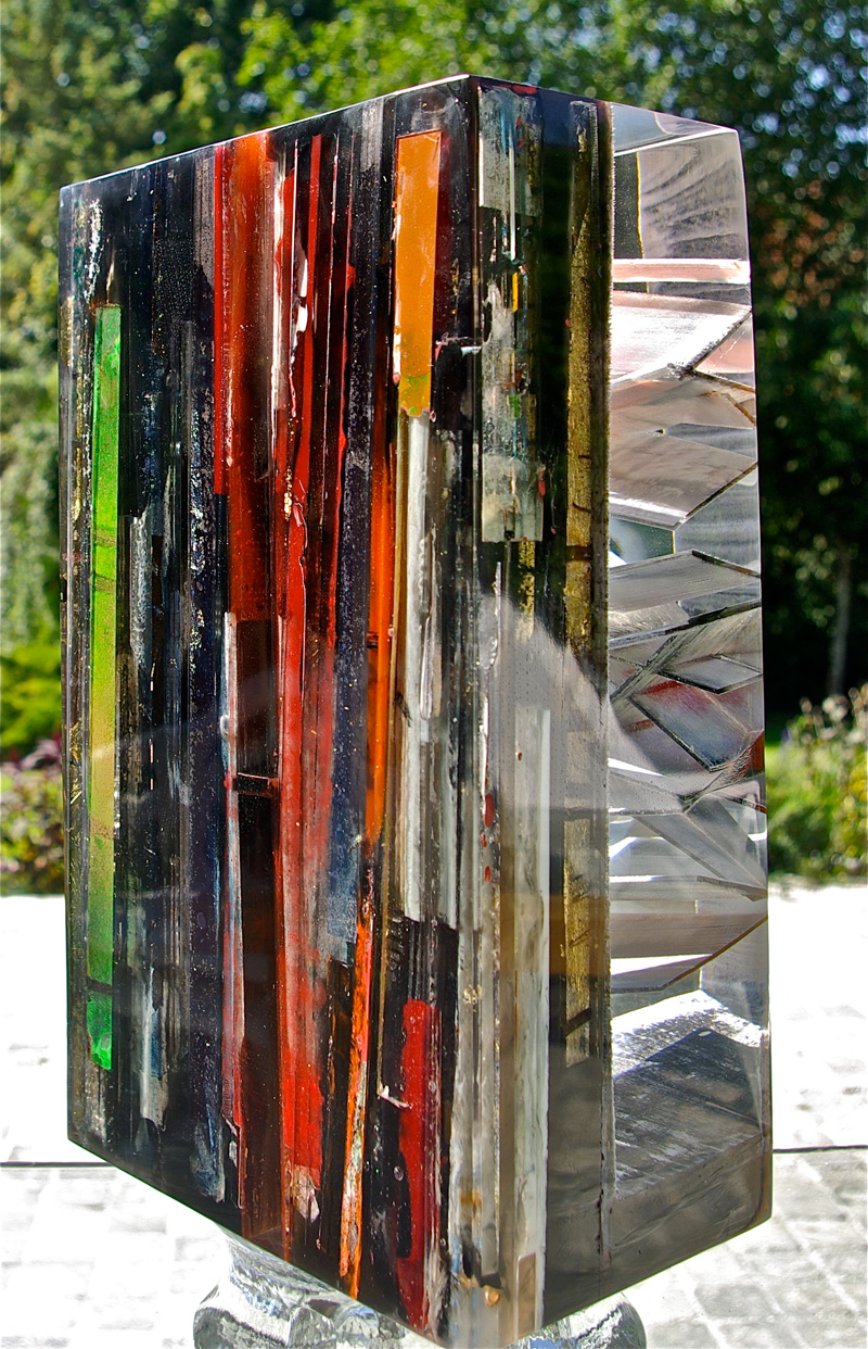 Obelisco metacrilato de metilo 30 x 10 x 20 cm 2010